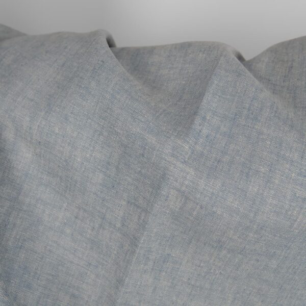 Tissu de lin mélangé gris-bleu – Image 3