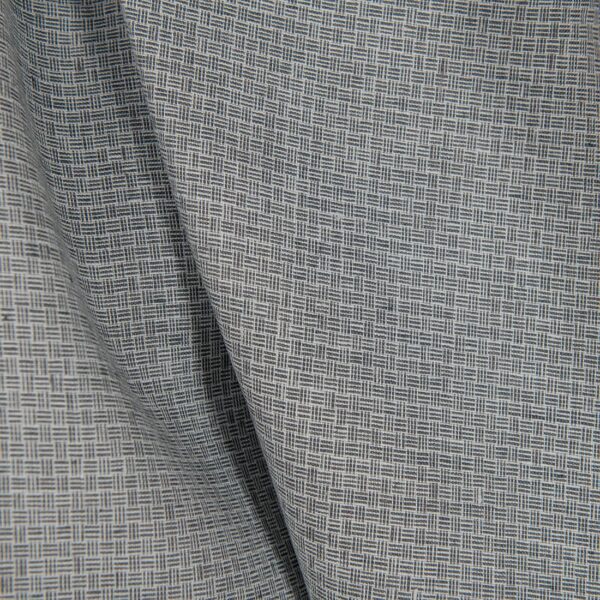 Tissu de lin gris foncé à petits motifs – Image 4