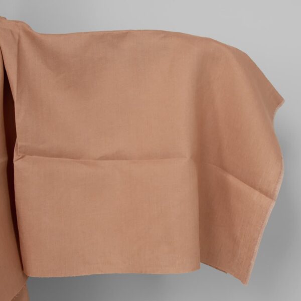 Tissu de lin couleur argile claire
