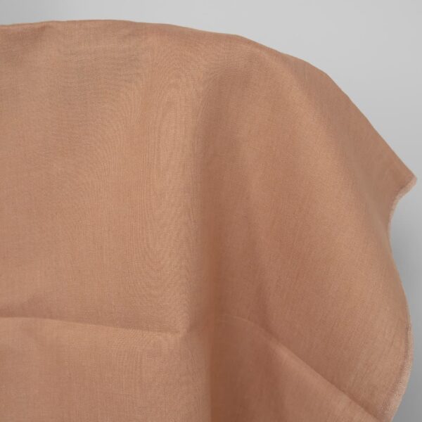 Tissu de lin couleur argile claire – Image 2