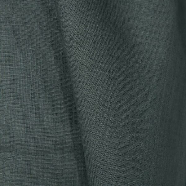Tissu de lin gris-vert foncé – Image 3