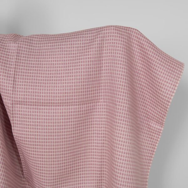 Tissu de lin gris lilas motif structurel