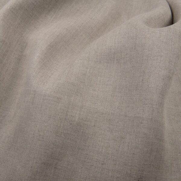 Tissu en lin gris naturel large