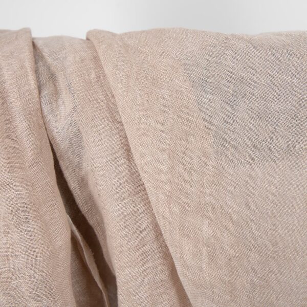 powder gauze linen washed fabric, soft