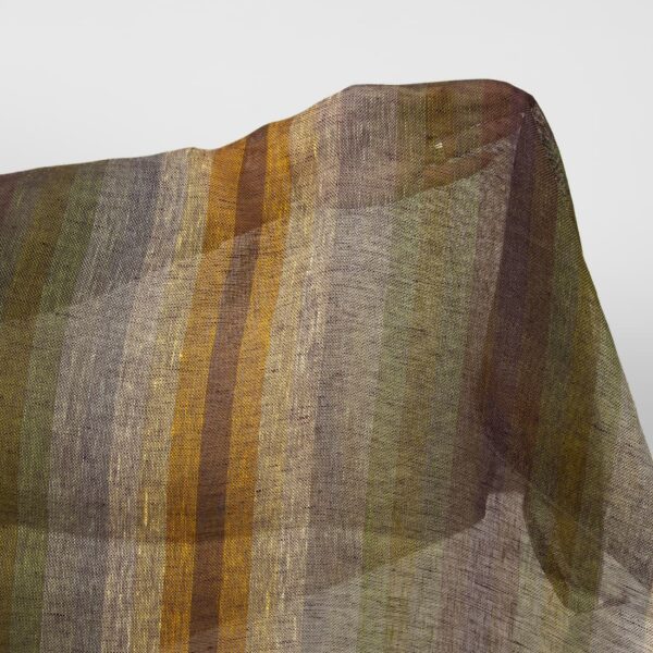 Colourful transparent pure linen fabric product photo