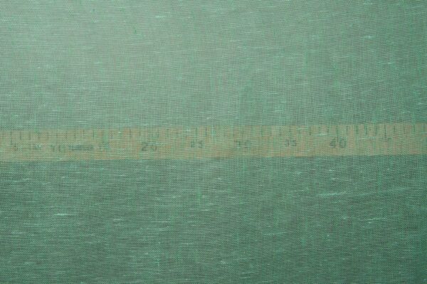 Tissu de lin vert menthe transparent – Image 3