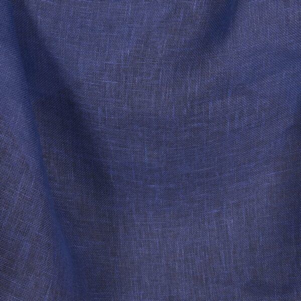 Tissu de lin bleu transparent
