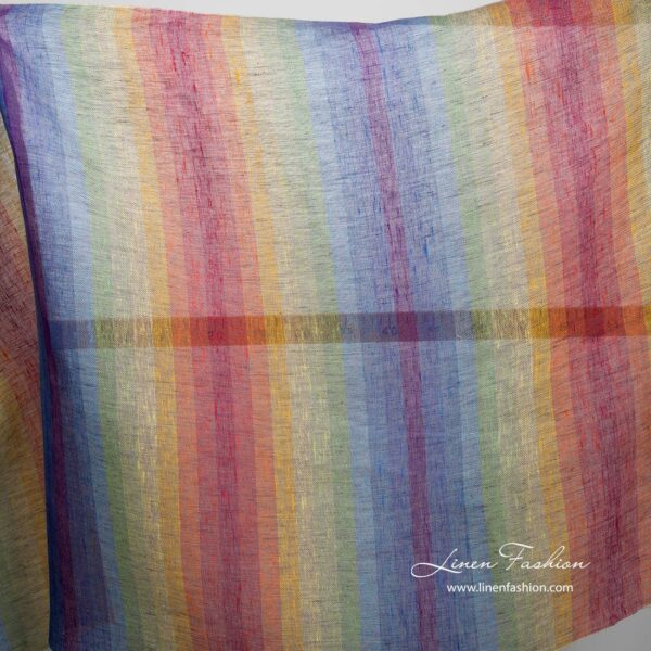 Tissu de lin arc-en-ciel transparent – Image 3