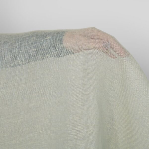 Tissu de lin mélangé gris verdâtre – Image 2