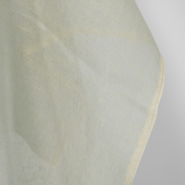 Tissu de lin mélangé gris verdâtre – Image 4