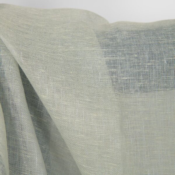 Tissu de lin mélangé gris verdâtre – Image 3
