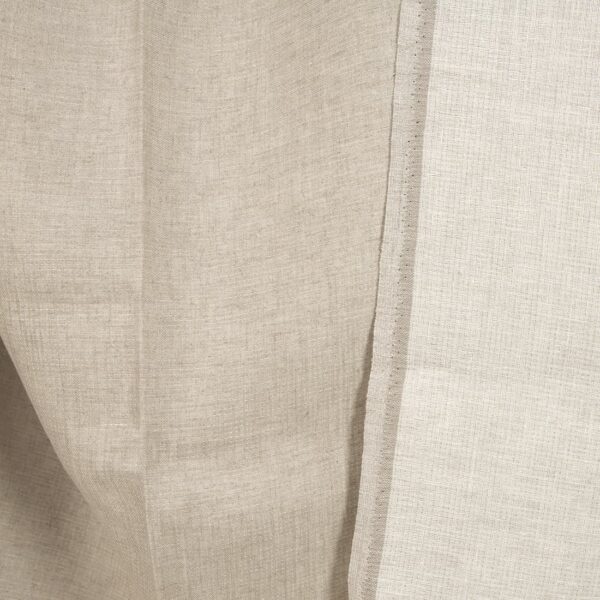 Tissu de lin naturel et blanc double face – Image 3