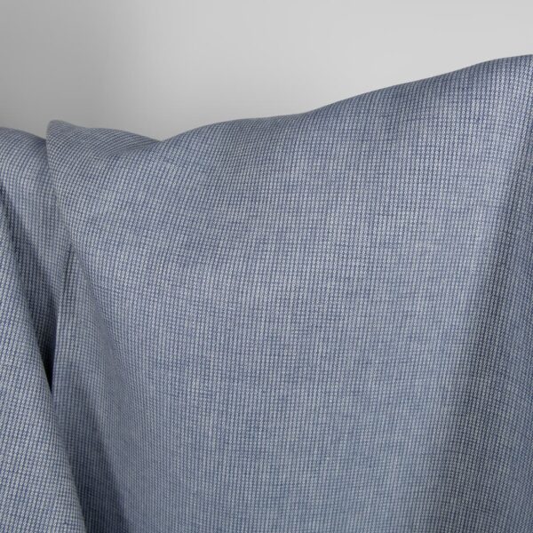 Tissu de lin bleu-gris à petits motifs – Image 2