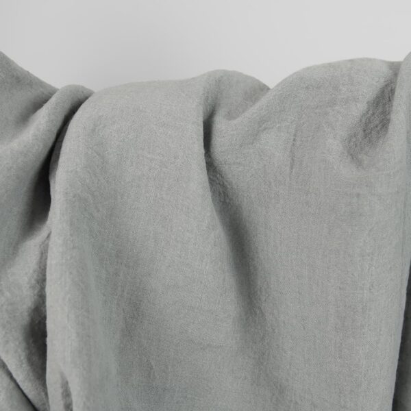 linen wide washed blue grey fabric, big width