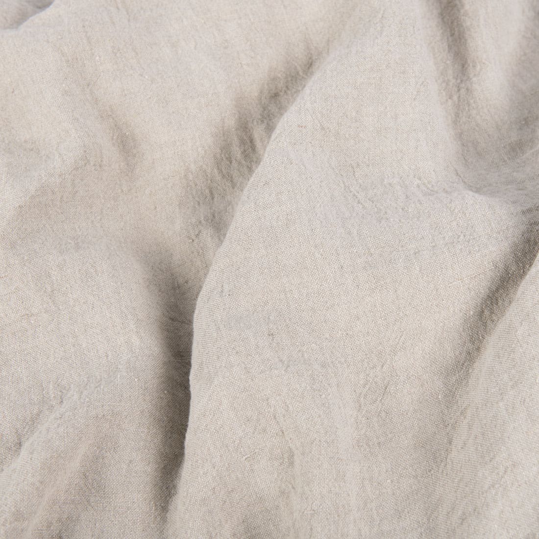 Tissu large en lin lavé, beige