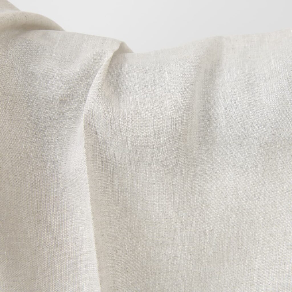 Tissu en lin uni gris clair 4 Plain linen fabric in light grey product photo