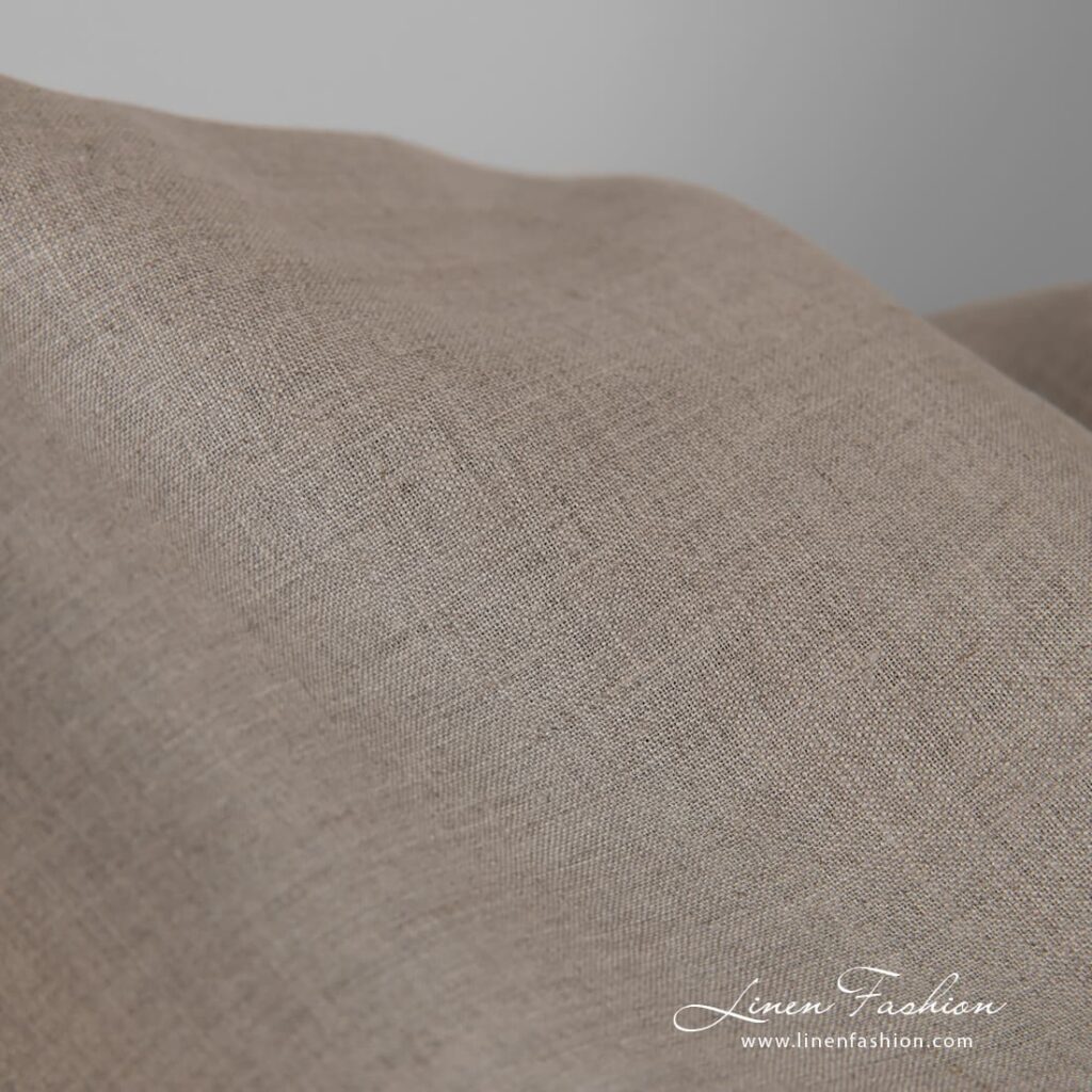 Tissu en lin gris naturel 3 Linen fabric for clothes and home textile