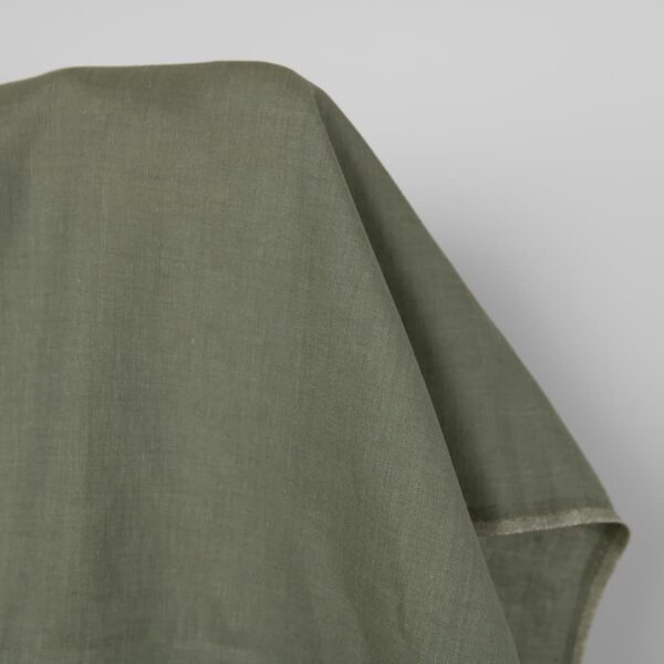 Tissu de lin mélangé gris vert – Image 2
