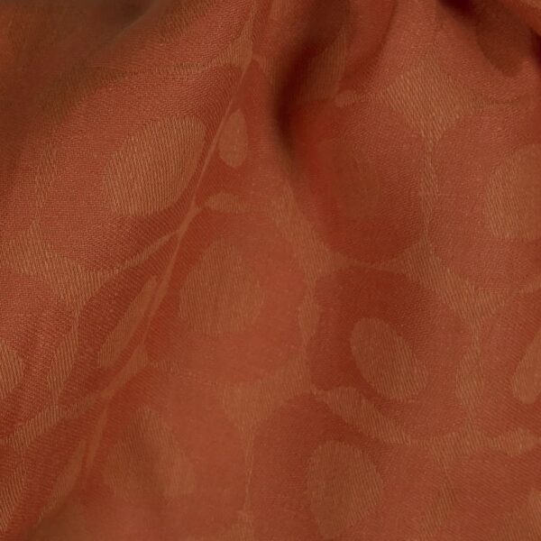 Tissu de lin orange avec bulles – Image 2