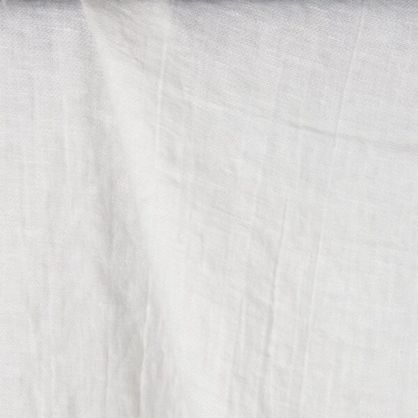 Tissu de lin blanc cassé, lavé