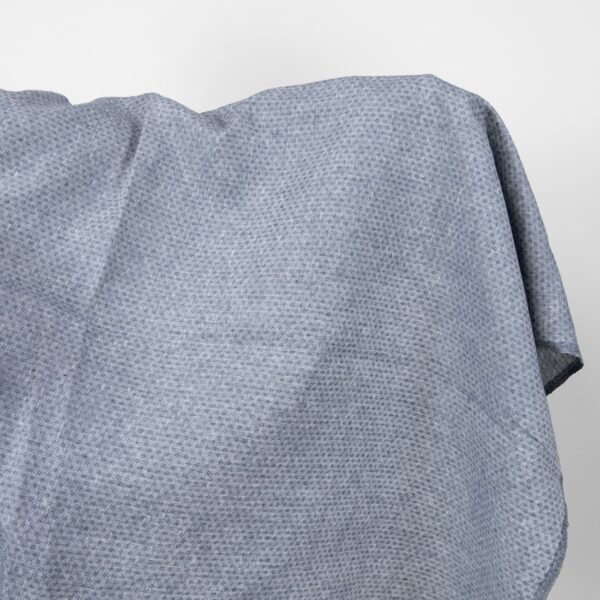 linen fabric small rhombus blue grey