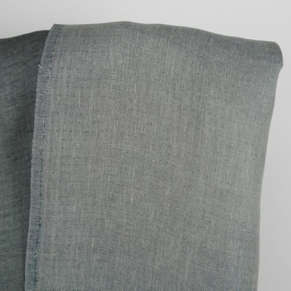 Tissu de lin double face de couleur gris bleuâtre – Image 2