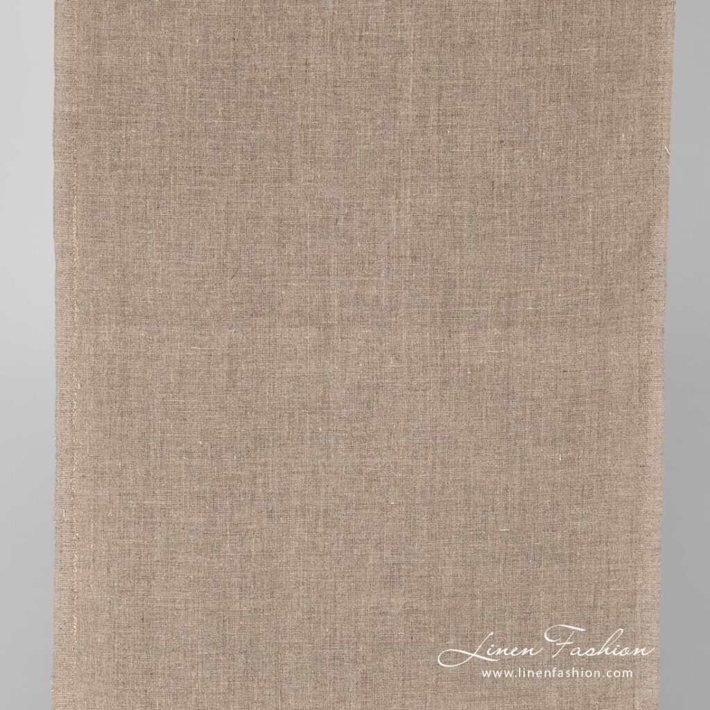Tissu étroit en lin naturel 1 Narrow natural linen fabric.