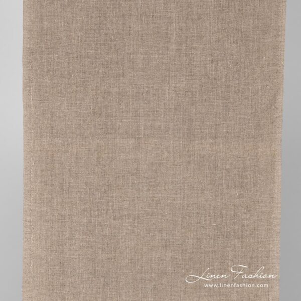 Narrow natural linen fabric.