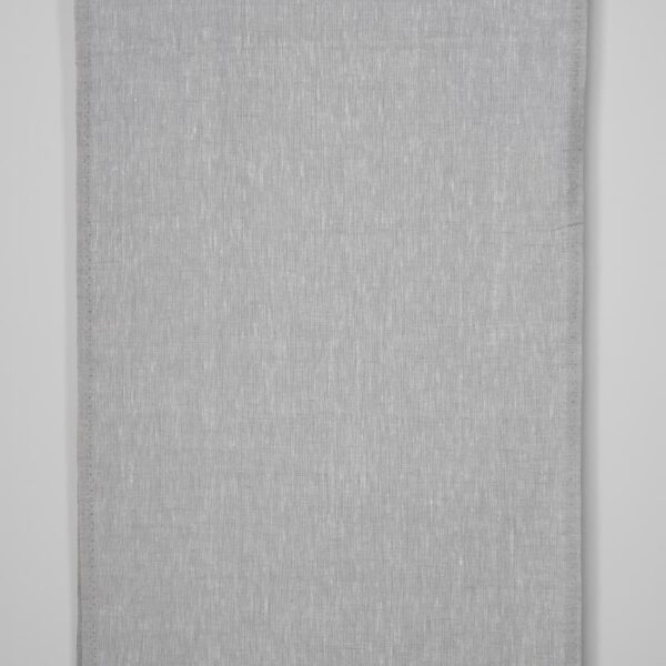 Tissu étroit en lin mélangé blanc et gris
