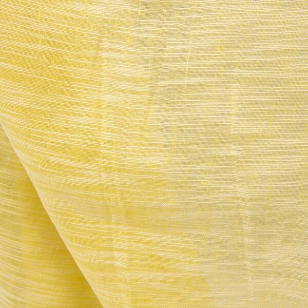 Yellow striped transparent linen cotton fabric texture