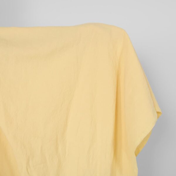 Washed linen cotton fabric light yellow, main