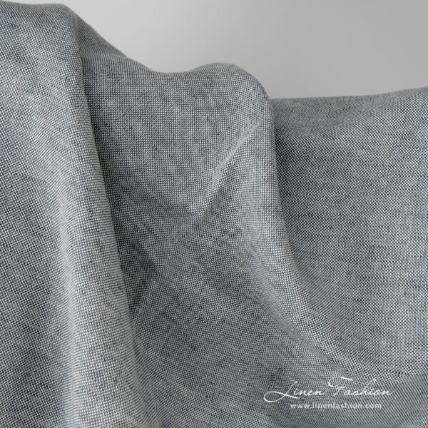 Melange linen blend fabric | Linen Fashion