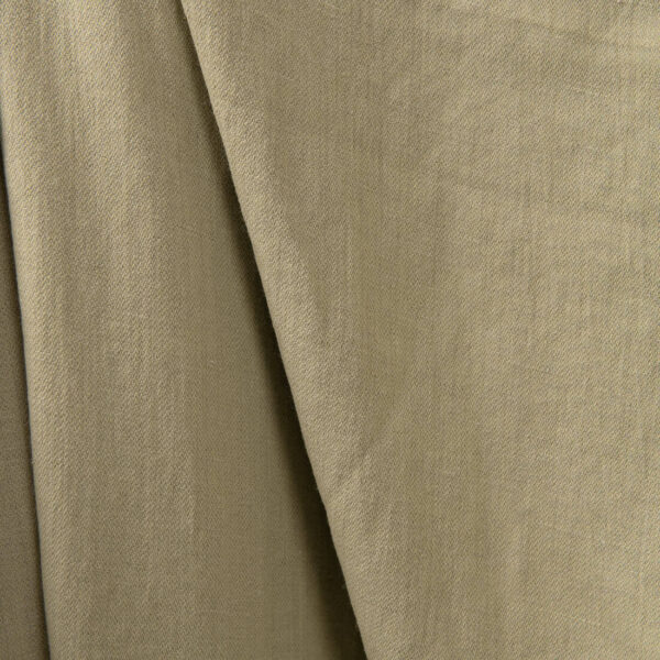 Olive green washed fabric double-sided green side