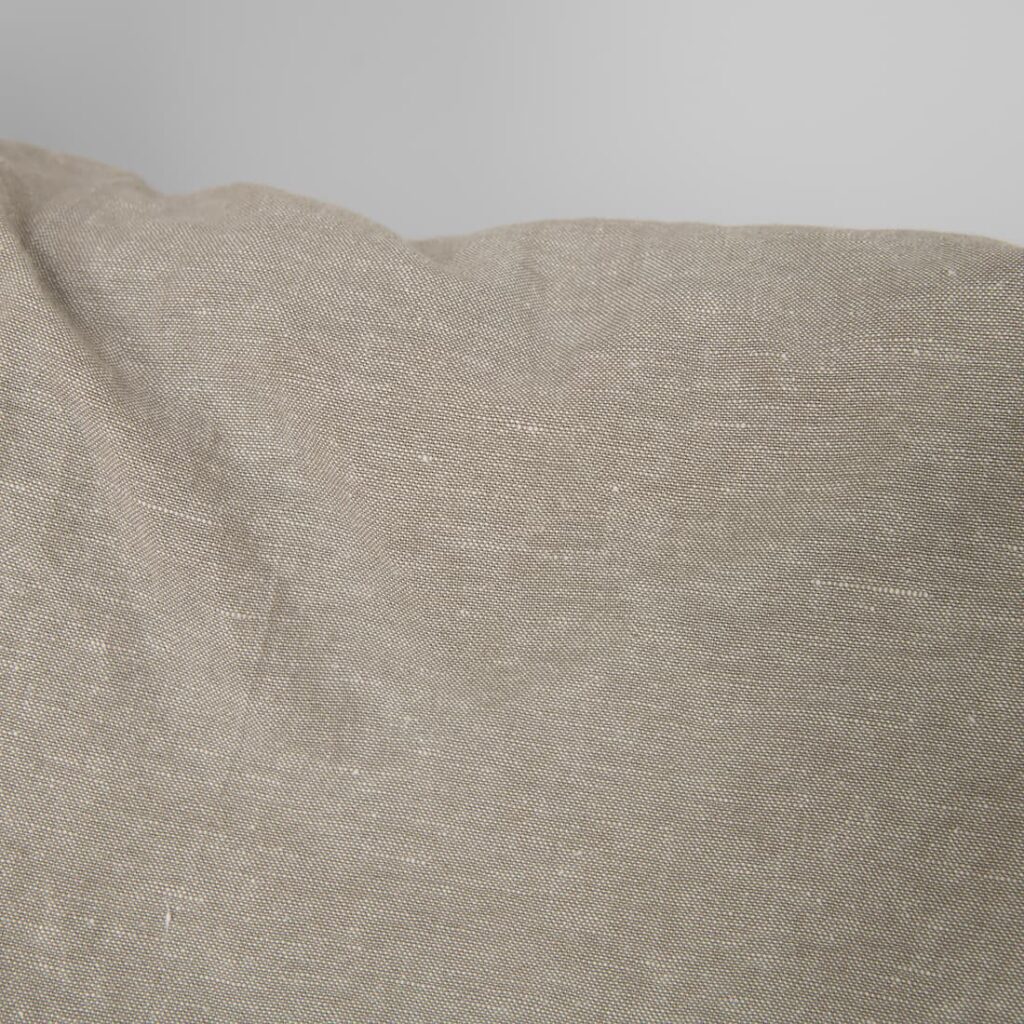 Tissu en coton lin lavé blanc beige 4 Washed linen cotton fabric white beige mix, stonewashed