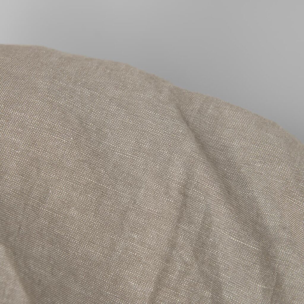 Tissu en coton lin lavé blanc beige 5 Washed linen cotton fabric white beige mix