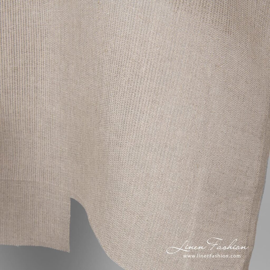 Tissu en lin naturel de couleur lin 3 100% linen fabric in natural flax colour.