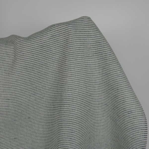 Tissu de lin vert-gris à petits motifs – Image 2