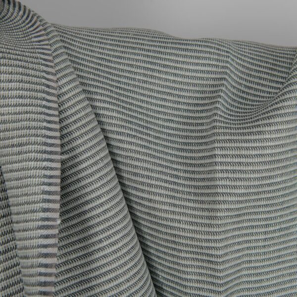 Tissu de lin vert-gris à petits motifs – Image 3