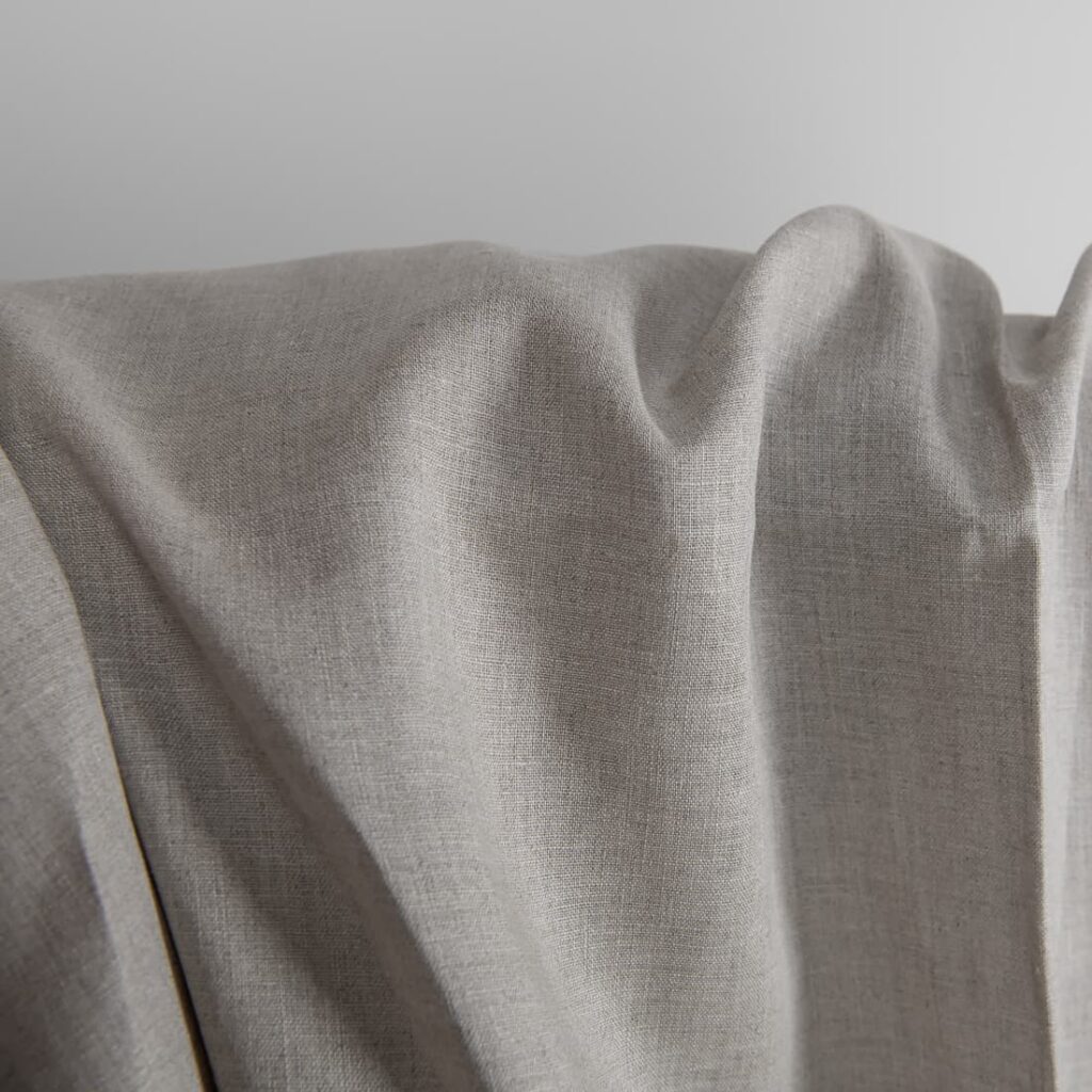 Tissu de lin naturel non teint léger 3 Natural undyed linen fabric lightweight texture