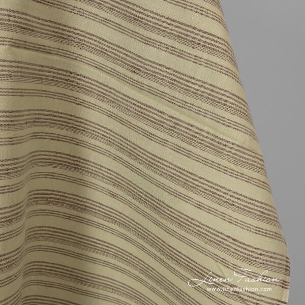 Linen cotton fabric pale green colour.
