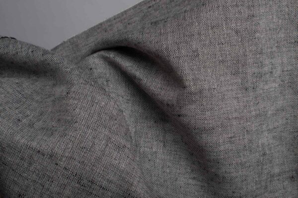 Tissu en lin mélangé, noir et blanc – Image 2