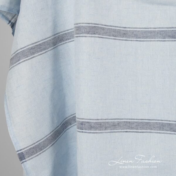 Light blue striped fabric.