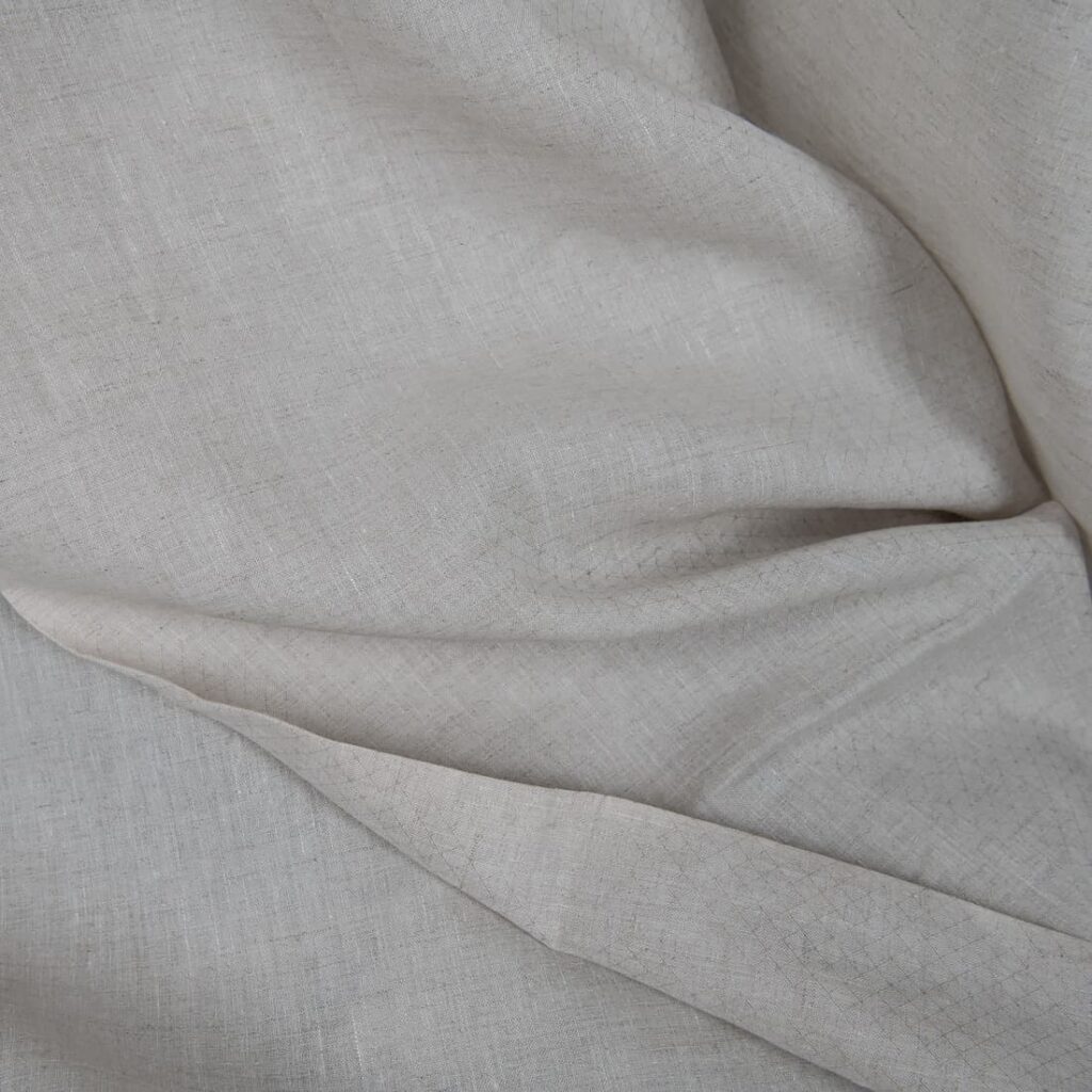 Tissu à motifs mélange de lin non teint et de blanc 3 Patterned fabric undyed linen and white mix texture