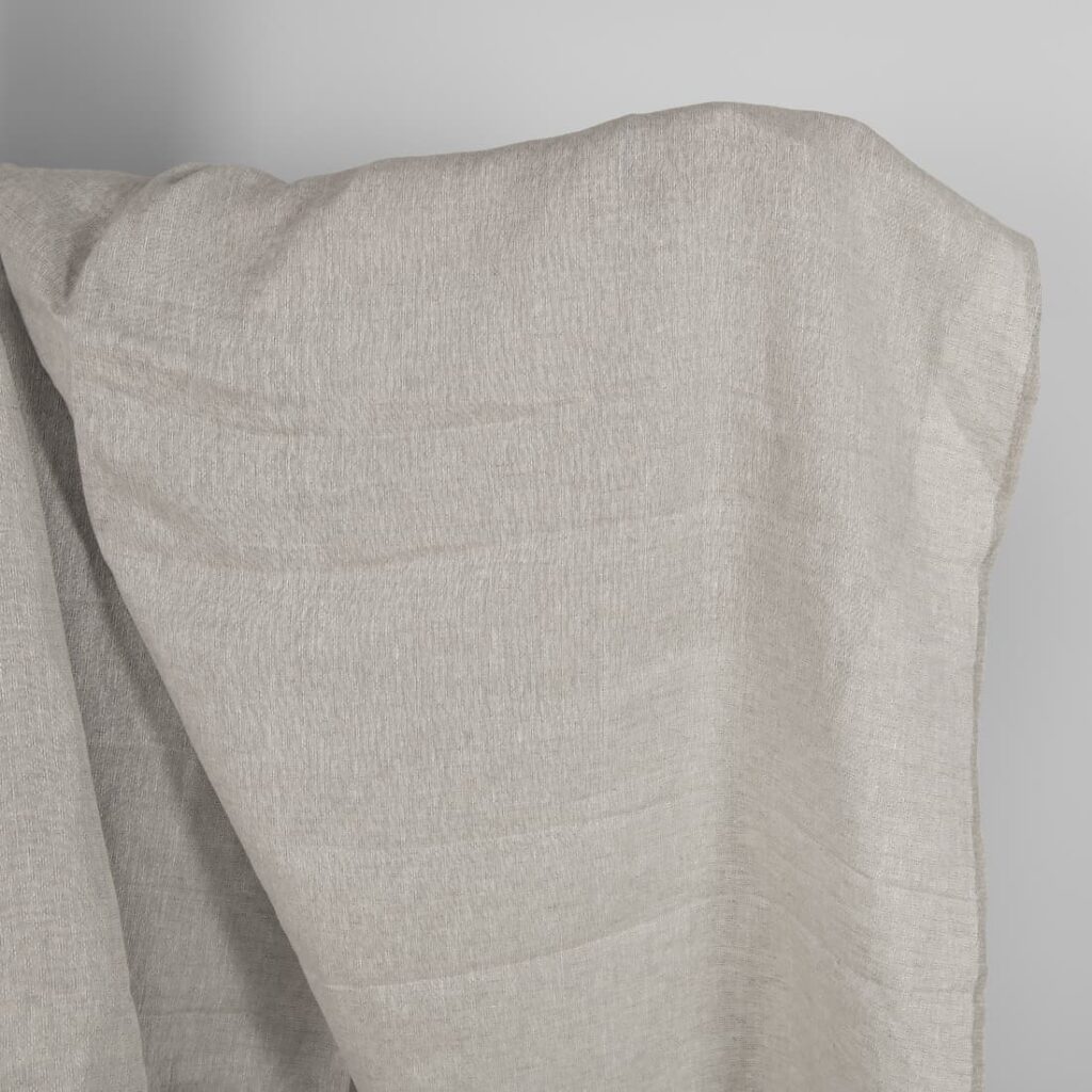 Tissu de lin ajouré à motifs, beige 1 Openwork patterned linen fabric in beige