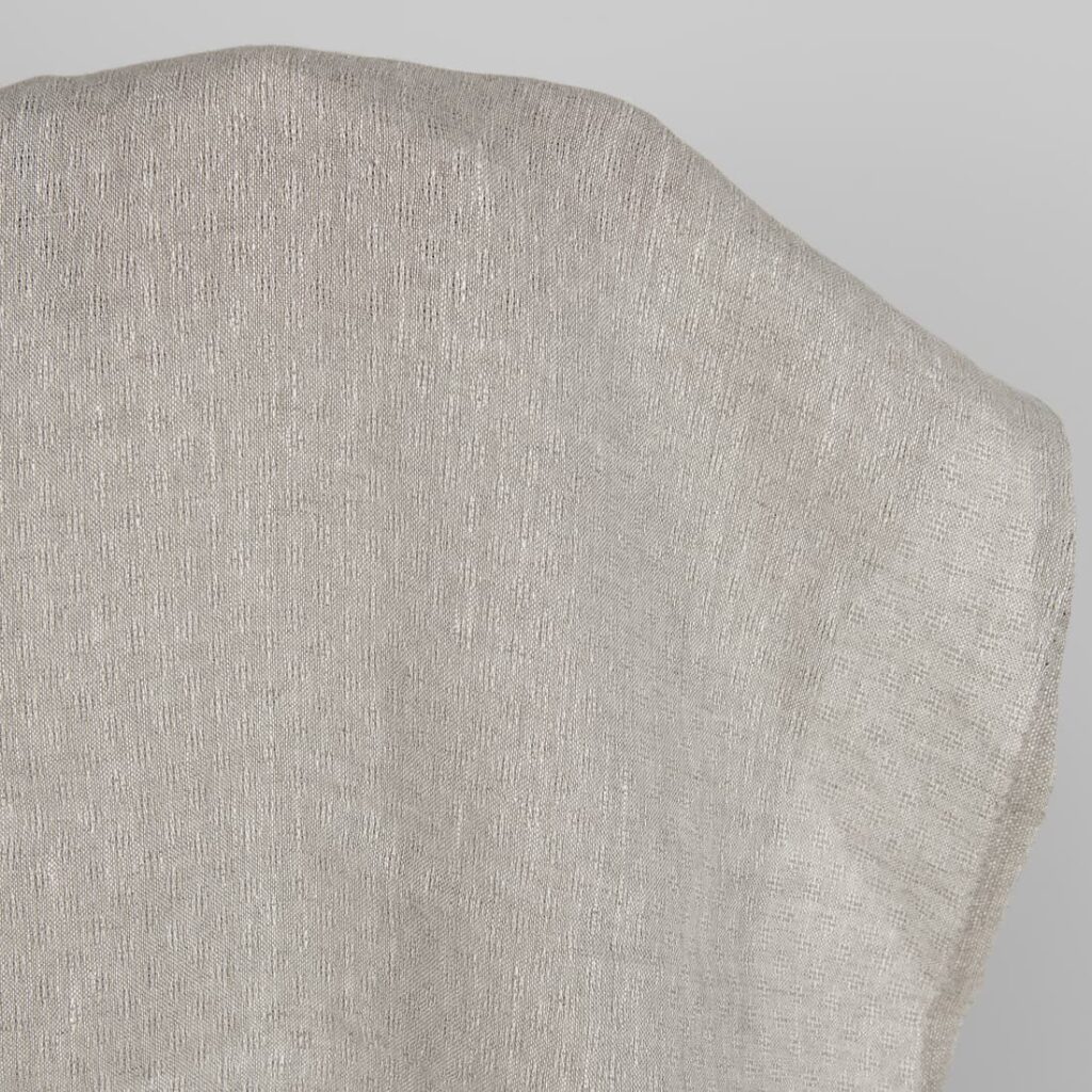 Tissu de lin ajouré à motifs, beige 4 Openwork patterned linen fabric in beige product photo