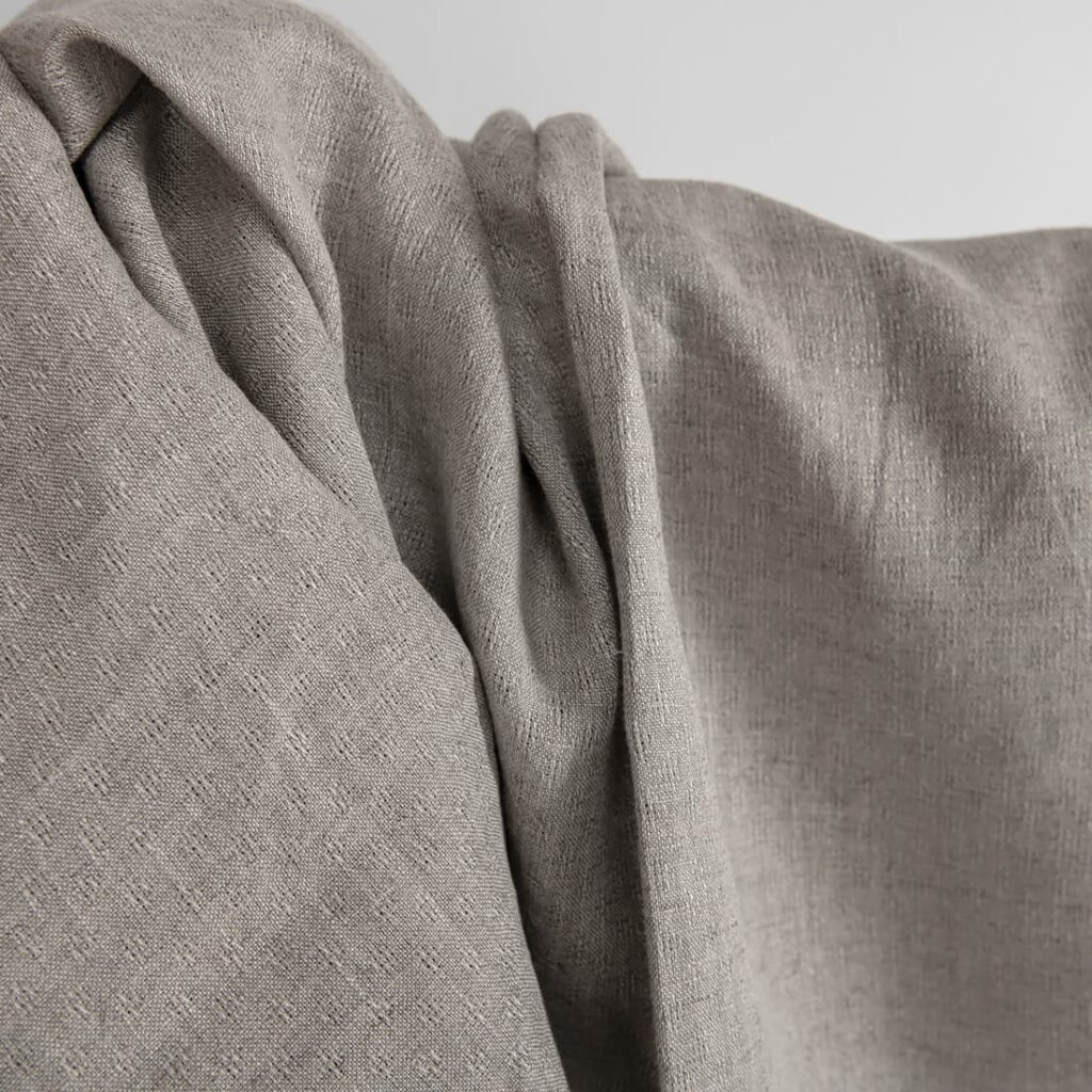 Tissu de lin naturel ajouré 3 Natural linen fabric in an openwork pattern texture