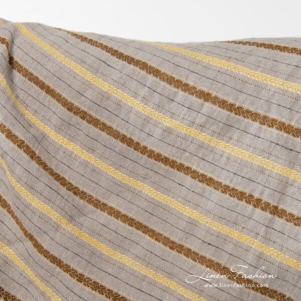 100% linen fabric in flax colour.