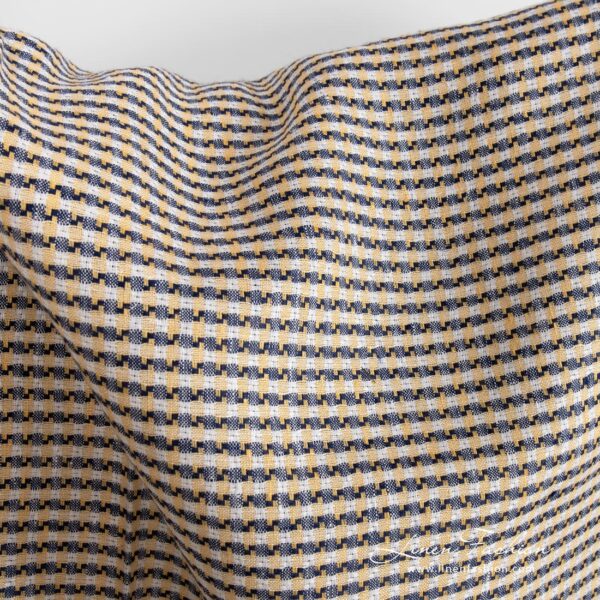 Linen fabric dobby pattern