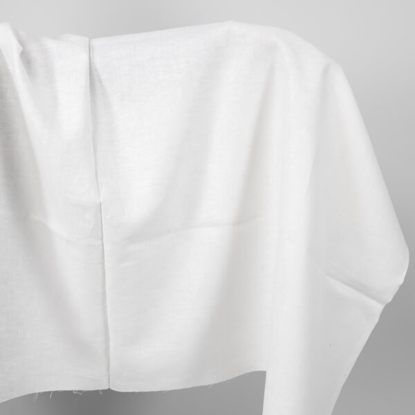 off white linen herringbone fabric