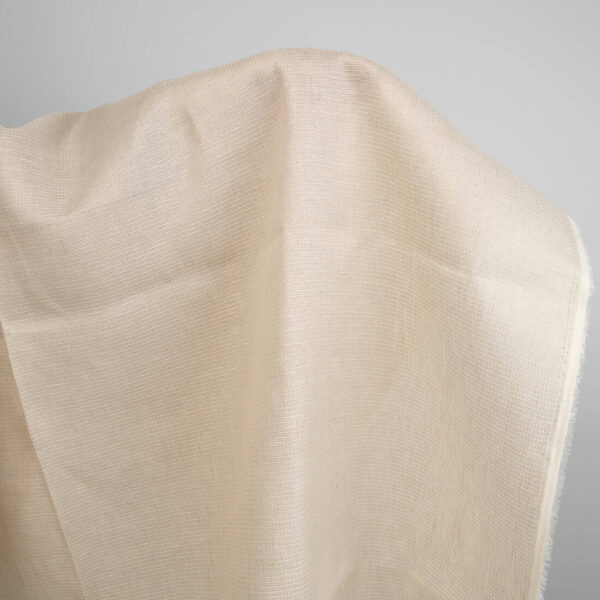 Tissu de laine de lin gaufré sable